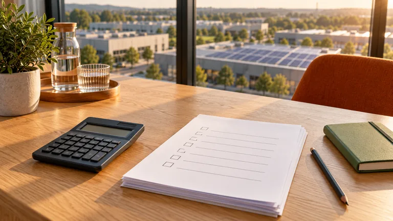 Symbolbild: Unterlagen für eine Energieberatung
